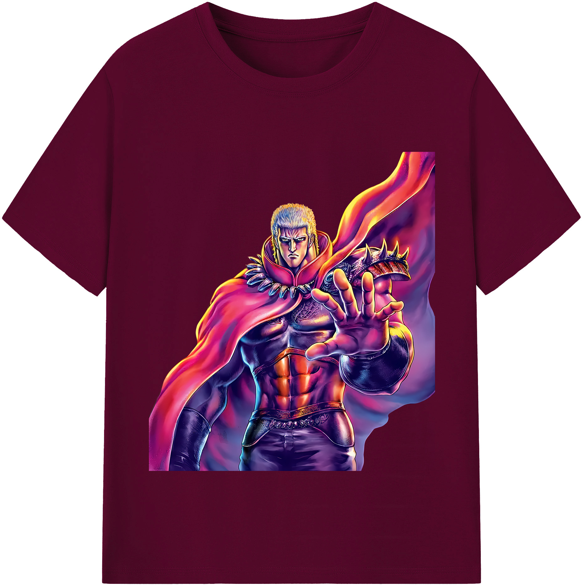 （画像用） 北斗の拳 Fist of the North Star レディースカジュアルプリントTシャツ（綿100％）